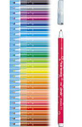 STIFT, kleurstift,Kid Couleur,afwasbaar, extra brede punt,12 stuks in plastiek etui.. CONTE