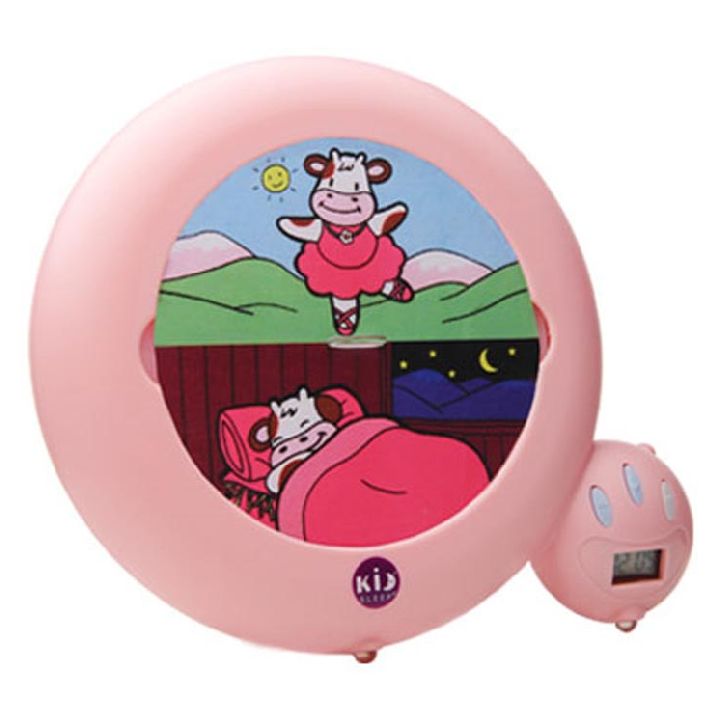 NACHTLAMP, wekker, Kid Sleep, manueel in te stellen, slapende koe bij nacht, wandelende  koe vr opstaan,led licht KID SLEEP