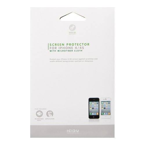 BESCHERMFOLIE, ICIDU Screen Overlay Ultrathin iPhone 4/4Smicrofiber cloth  ICIDU