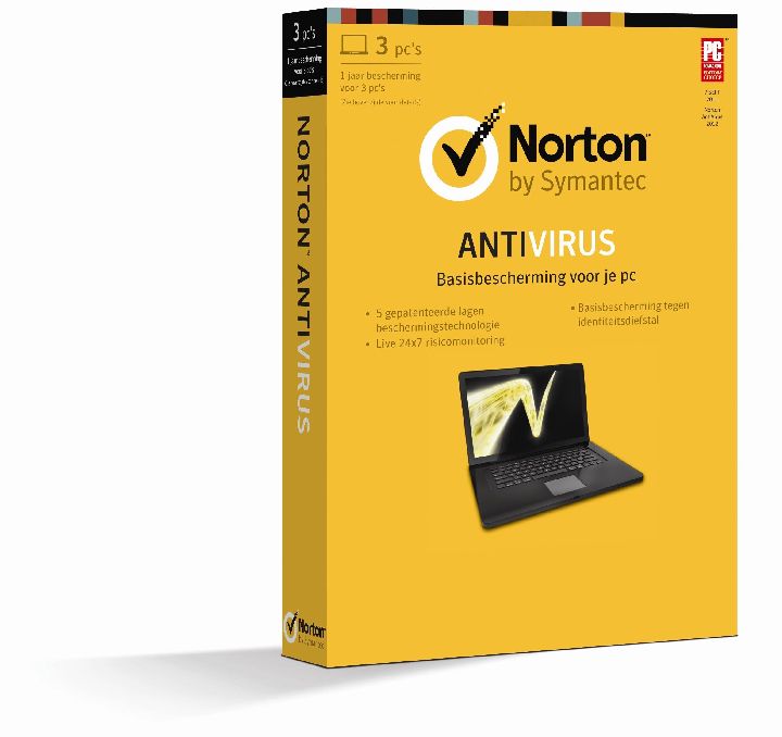 SOFTWARE, Norton Antivirus 2013 1 jaar  3 PC   SYMANTEC