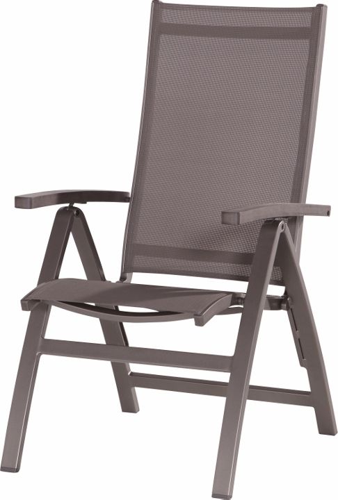 VERSTELZETEL, Luna, alu frame taupe, polywood  4 SEASONS