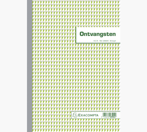 Schrift EXACOMPTA Ontvangsten, doorschrijfboek, A4