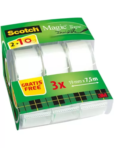Kleefband SCOTCH Magic Tape Caddy pack, transparante tape