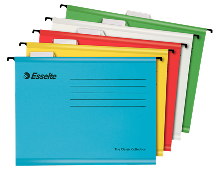 HANGMAP Pendaflex, ass.kleur, A4, V-bodem, 330 mm, per 10 stuks