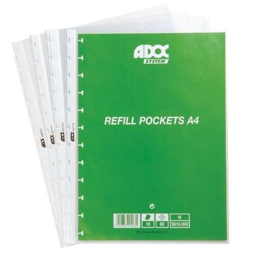 POCHETTEN A4, Adoc, vr presentatie album, 10 stuks in cello, PP, 0.8 mm