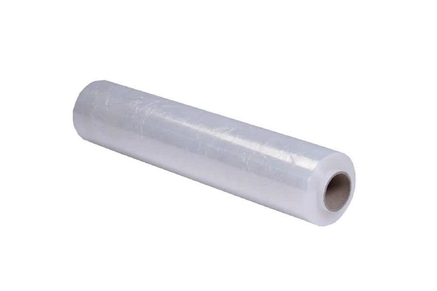 FOLIE krimpfolie, 50cm br, 23 micr,300m op rol, per stuk, transparant