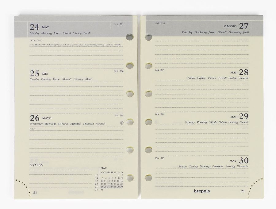 Agendavulling Brepols, agenda, geschikt voor Brepols Brefax 27