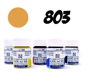 VERF plakkaatverf, donker goud, potje 16 ml, dekkende waterverf, Talens