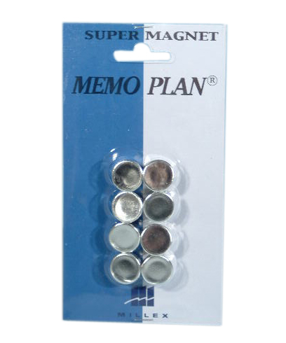 Magneet Memoplan, rond