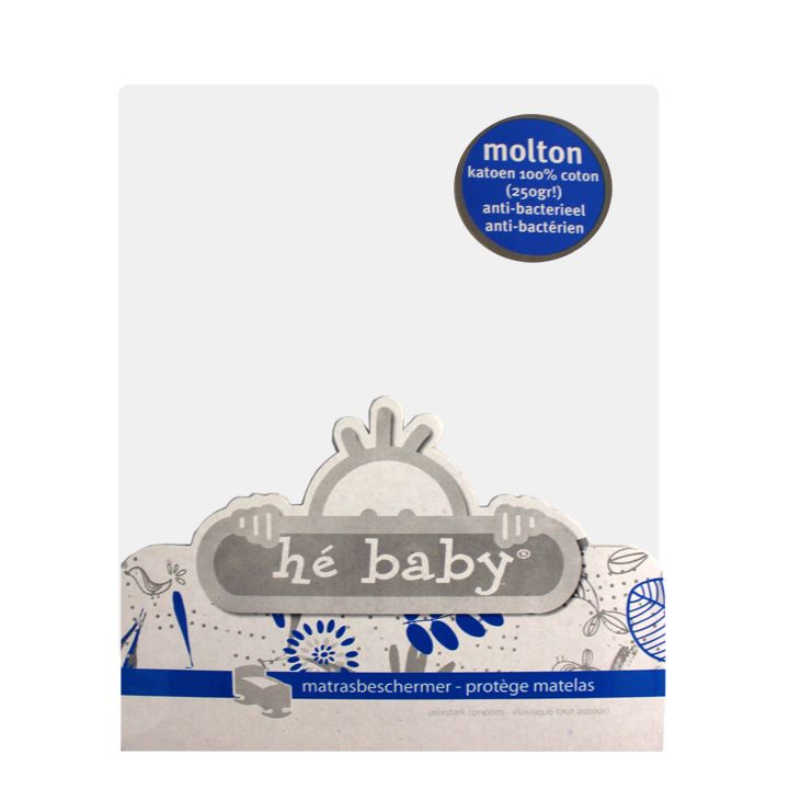 Matrasbeschermer Hé Baby Molton, geschikt voor babybed 70x140