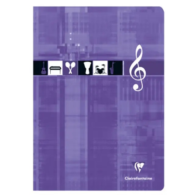 Schrift CLAIREFONTAINE, muziekschrift, A4 | Music