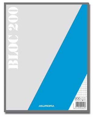 KLADBLOK Octavo, geruit, 21x27 cm,  200 blad, Buroclass