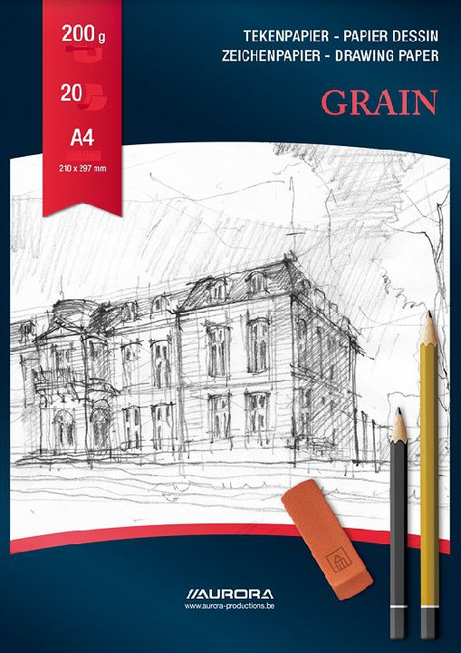 Tekenpapier Aurora Grain, tekenblok