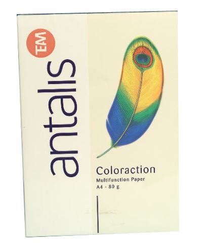 PAPIER Desert, geel, A4, 80 gr., 500 vel/pak, geschikt voor copy/laser, inktjet, COLORACTION