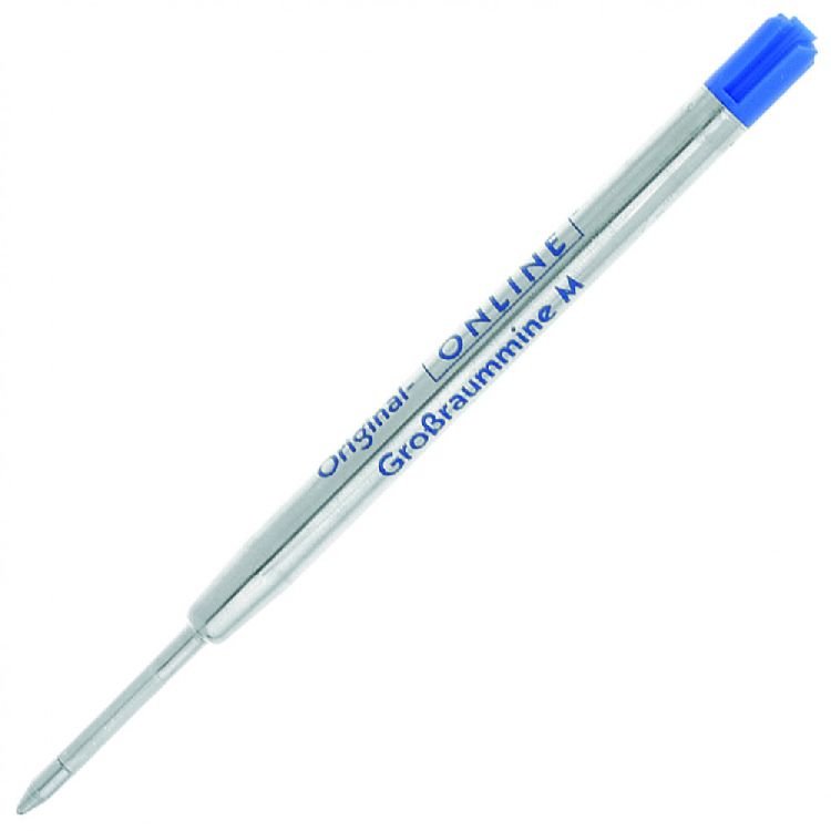Balpen vulling ONLINE International High Capacity Refill M, standaard, blauw