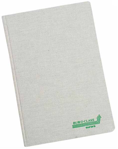 LINNENBOEK 96 blad, geruit, 165x105 mm, Buroclass houtvrij wit papier
