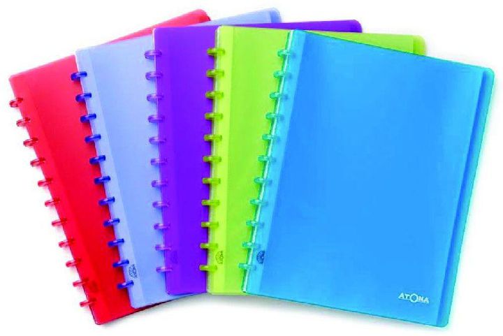 PRESENTATIE-ALBUM ATOMA, 60 pochetten, 245x310 mm, ass trendy kleuren