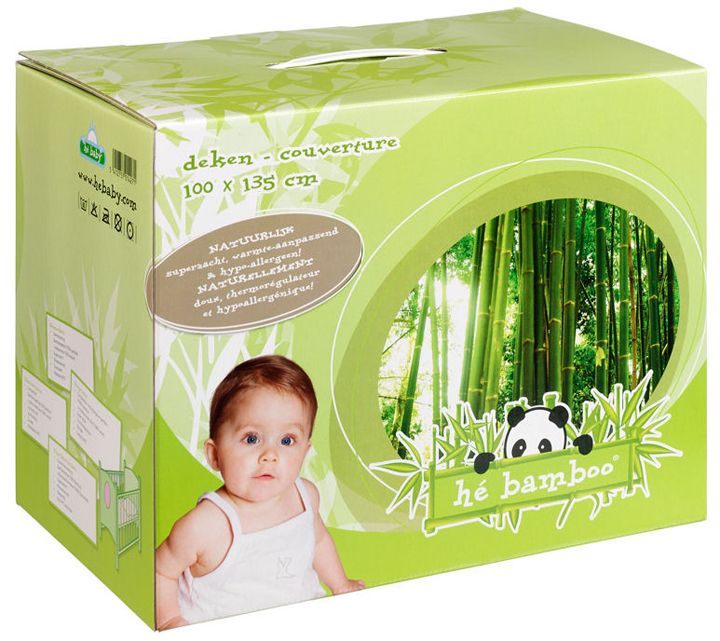 Afdrukken zuur vat Donsdeken he bamboo, geschikt voor babybed 60x120/babybed 70x140 | Hé Bamboo  | Paradisio