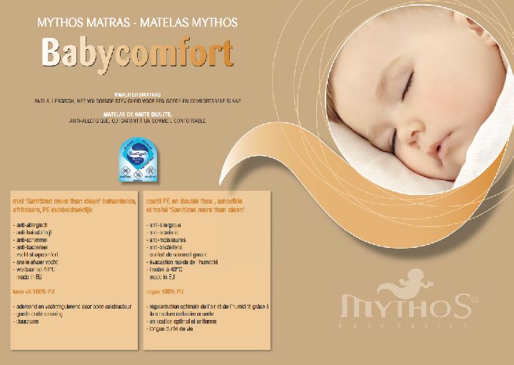 onderbreken Stimulans Tonen Matras MYTHOS Babycomfort, geschikt voor babybed 60x120 | Paradisio