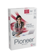 PAPIER Pioneer, 90 gr, A4, A-merk per doos van 2500 vellen, ultra wit inkjet, copy en laser