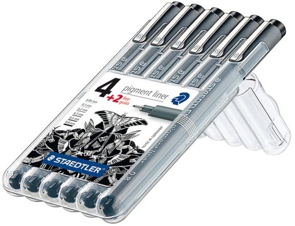 Stift Staedtler Pigment liner, fineliner