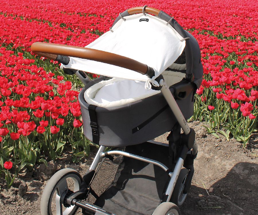 Huifel Dooky Universal Cover, geschikt voor wandelwagen/buggy/draagmand/autostoel groep 0+ | Creme