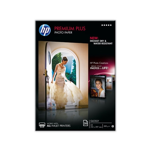 PAPIER HP PREMIUM PLUS GLOSSY PHOTO  Papier 20 SHEET A4