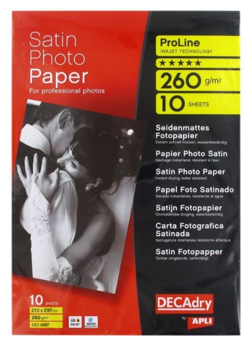 Papier DECADRY Satin Photo Paper, fotopapier