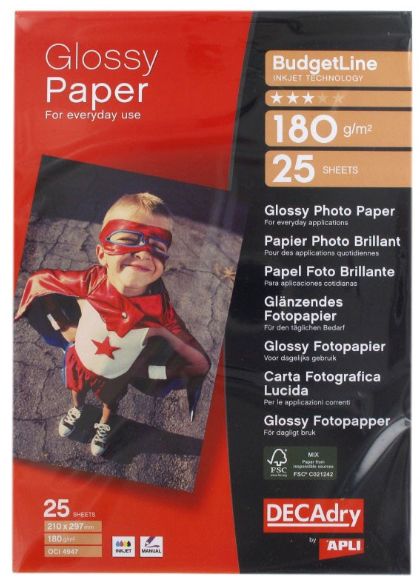 Papier DECADRY Glossy Photo Paper, fotopapier