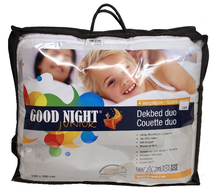 Donsdeken Good Night Goodnight Junior Duo, geschikt voor eenpersoonsbed 90x200