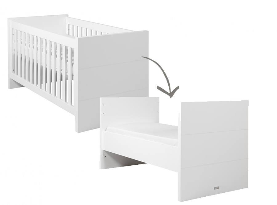 Bed Bopita, Camille, Cotbed Camille 70x140 omvb, babybed omvormbaar tot  juniorbed | Paradisio