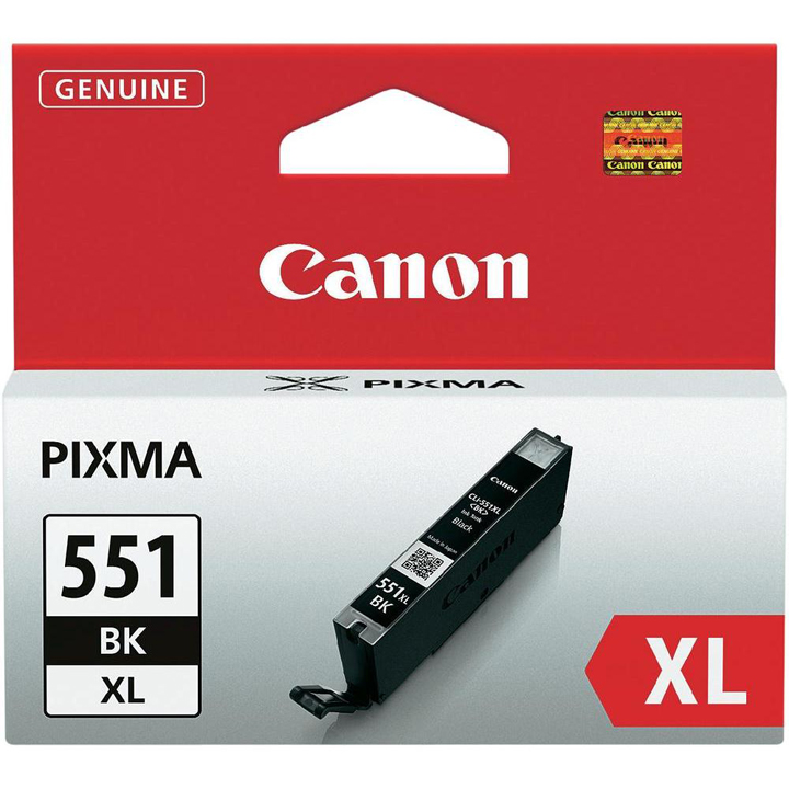 Cartridge CANON CLI-551XL BK foto zwart