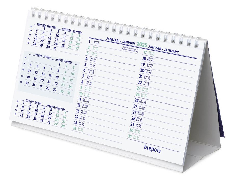 Kalender Brepols, bureaukalender, 2026