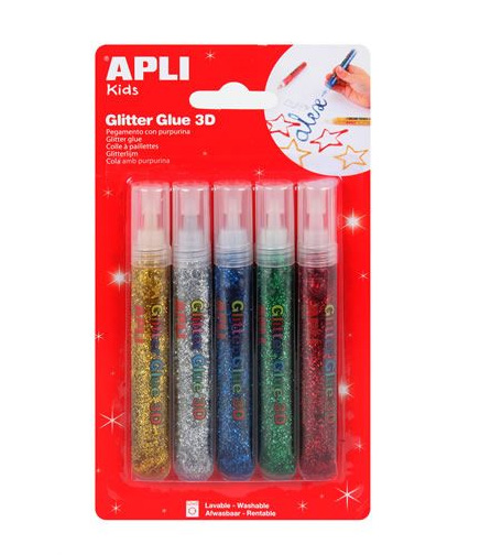 Lijmstift Apli Glitterlijm, 13 gr