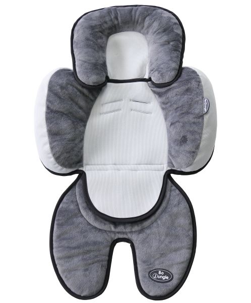 Inlegkussen B-Snooze 3 in 1, grey/black, grijs/zwart, geschikt voor relax/autostoel Groep 0+/autostoel Groep 1/wandelwagen/buggy/draagmand, universeel model