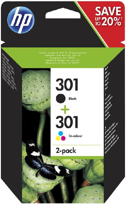 CARTRIDGE HP COMBOPACK 301 Black+Color