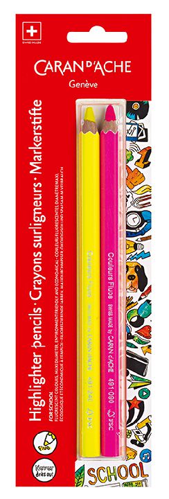 Potlood CARAN D'ACHE Maxi Fluo Pencil, tekstmarker | School Line