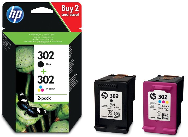 CARTRIDGE HP 302 Combo Black+Color