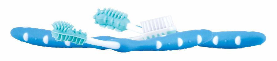 Massageborstel/gewone tandenborstel Nuby Toothbrush 3 stage set