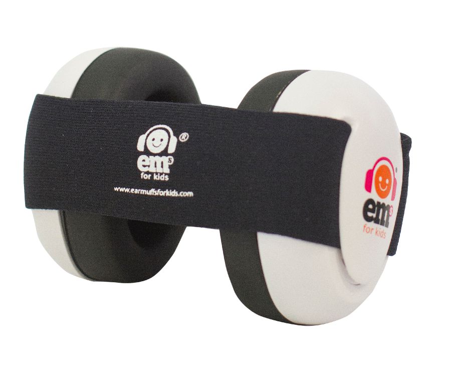Gehoorbescherming Em's for kids Baby headband white hoofdtelefoon