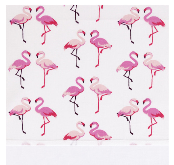 Laken Bink Bedding, geschikt voor babybed | Flamingo