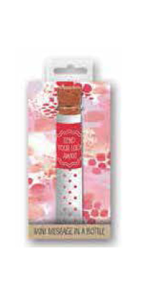 Wenskaart Hallmark, Mini Message in a bottle: Love, met gadget | You make me happy