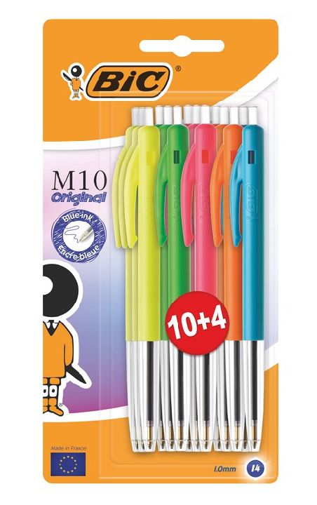 Balpen Bic M10 Clic UltraColors, standaard | Original