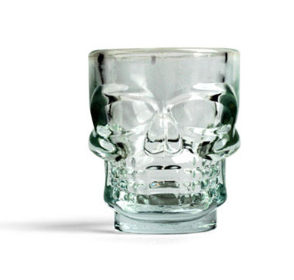 Shotglaasjes Kikkerland, Shot Glass + Skull
