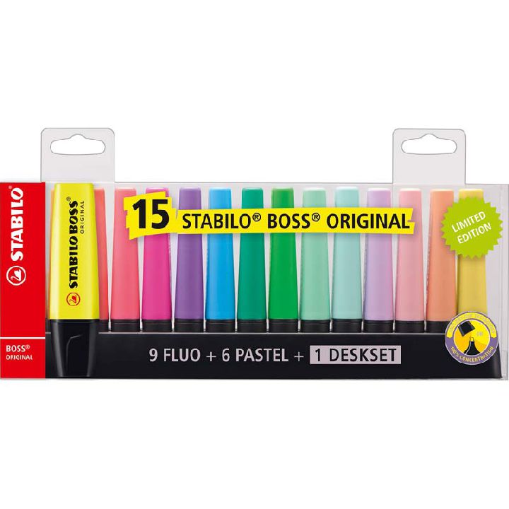 Stift Stabilo Boss Original Deskset, tekstmarker
