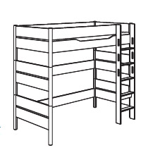 Hoog/halfhoog slaper PAIDI, Kira Nebraska