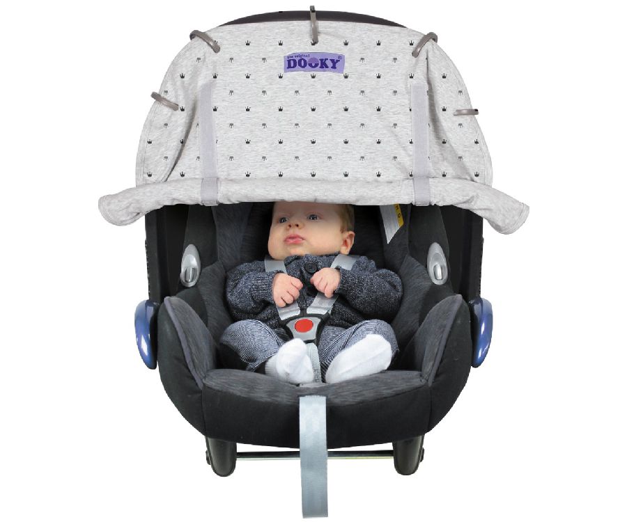 Huifel Dooky Universal Cover, geschikt voor wandelwagen/buggy/draagmand/autostoel groep 0+ | Crowns