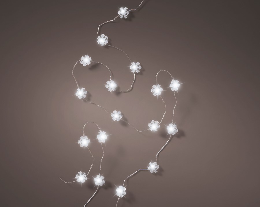Verlichting Lumineo, sneeuwvlokken, L 195 cm