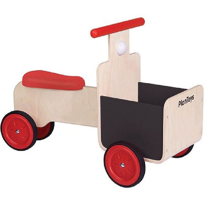 Loopfiets / loopauto Plan Toys Delivery Bike Active Play Paradisio