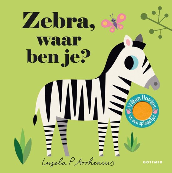Interactief boek GOTTMER UITGEVERS GROEP Zebra, waar ben je? | flapjesboek
